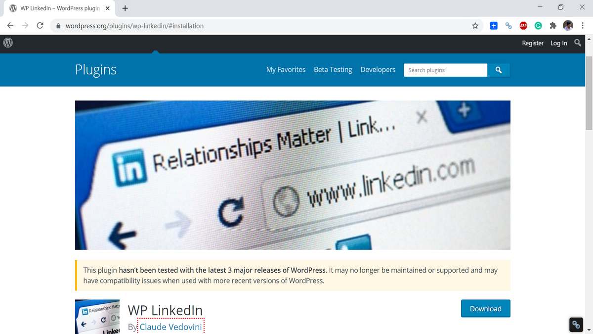 WP LinkedIn Plugin for WordPress