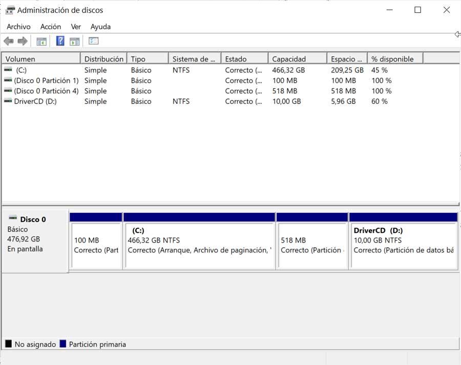 Windows 10 Disk Manager