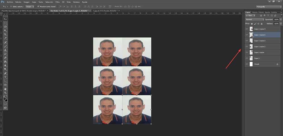 Photoshop 6 passport size copies
