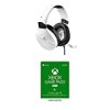 Turtle Beach Recon 200 Powered Gaming Headset for PlayStation 4, Wired, White + Xbox Game Pass Subscription for PC |  3 months