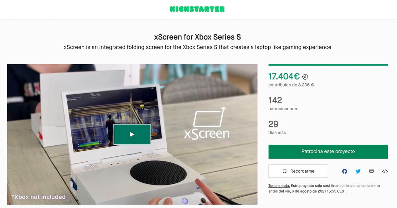 Kickstarter xScreen