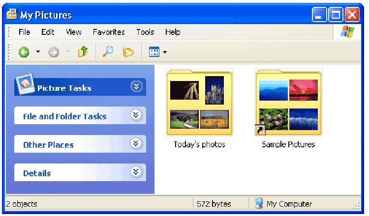 Windows XP folders