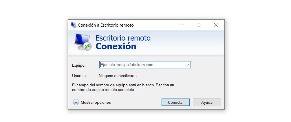 Remote desktop in Windows