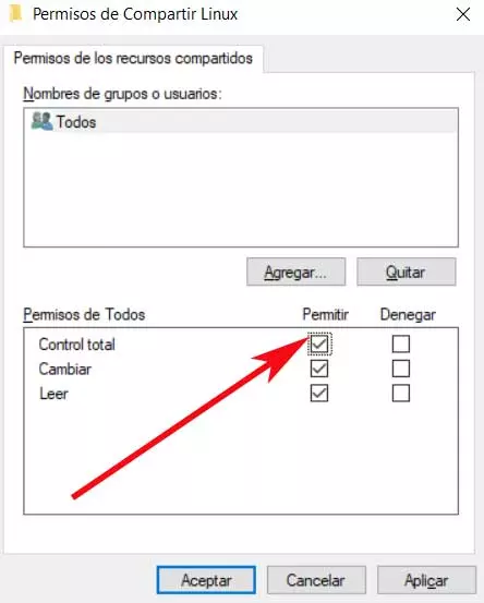 Windows folder share permissions
