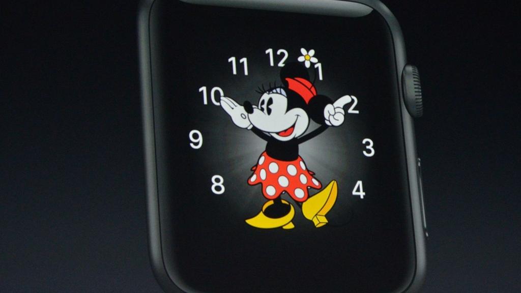 Mickey Minnie apple watch time voice