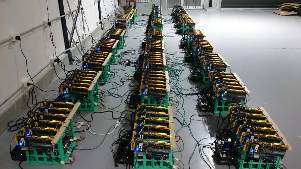 Bitcoin mining rigs