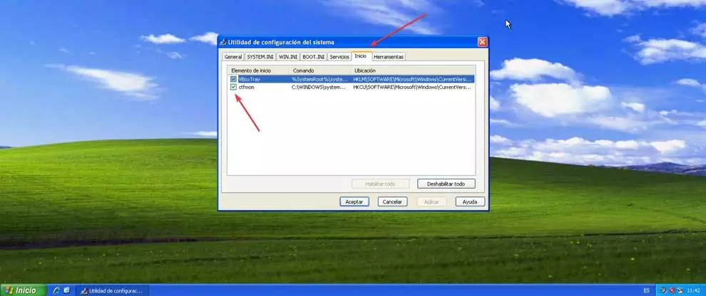 Windows XP System Configuration Utility