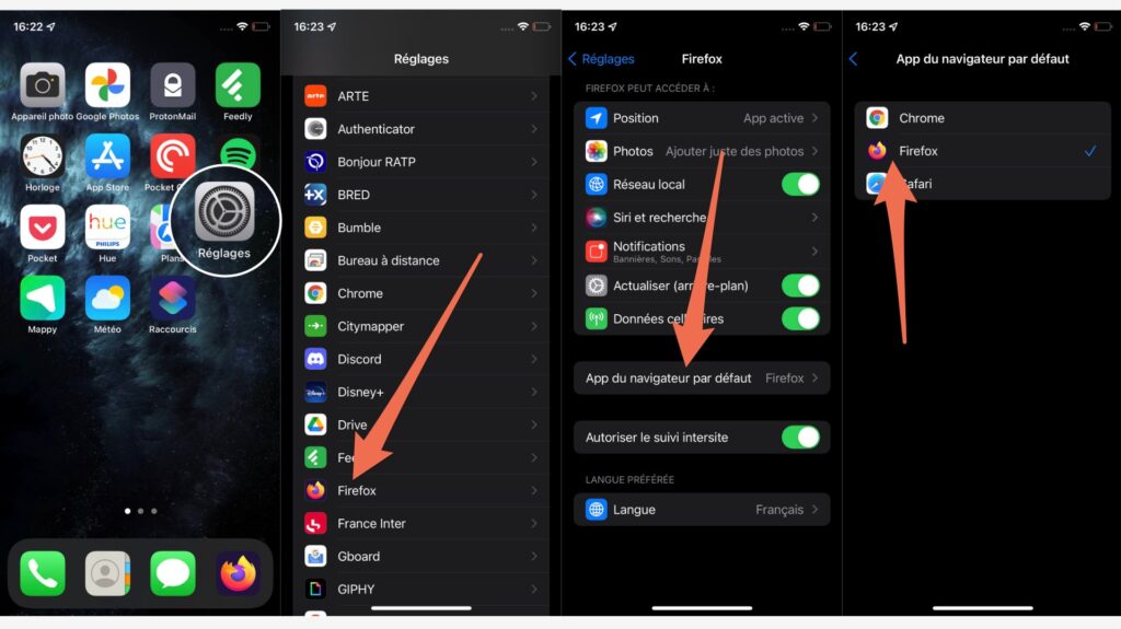 How to change your default browser on iOS