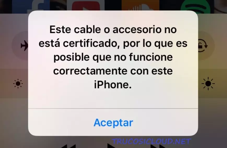 Accessory not compatible iPhone