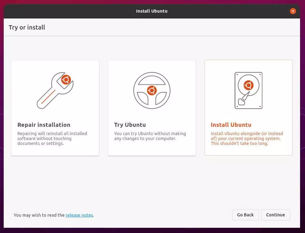 New Ubuntu 21.10 installer