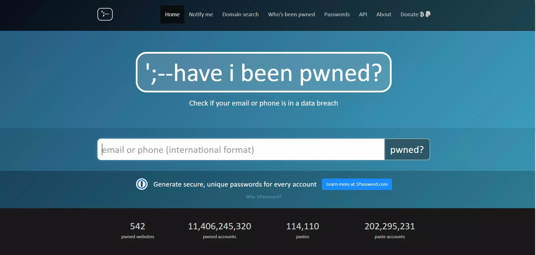 Using Have I Been Pwned