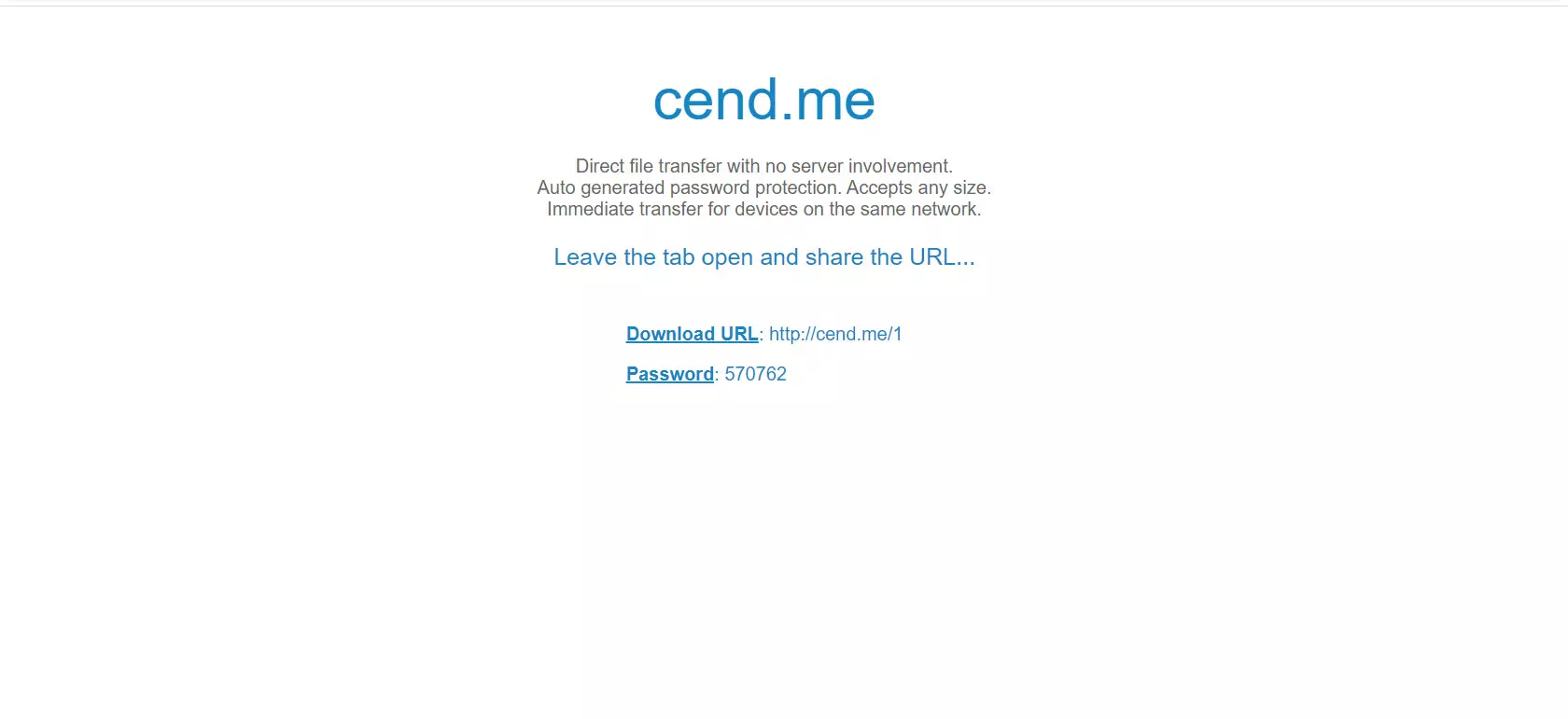 Generate links with Cend