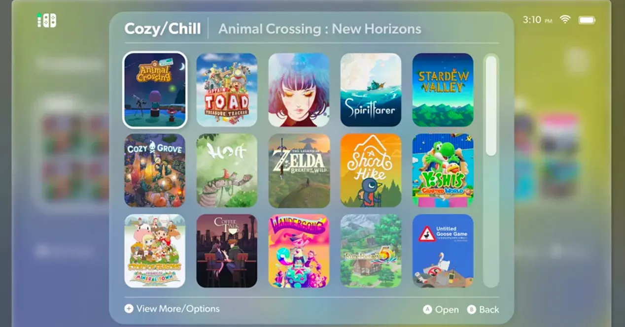 Switch menus