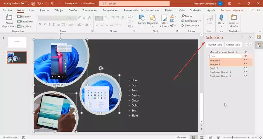 PowerPoint Selection Panel