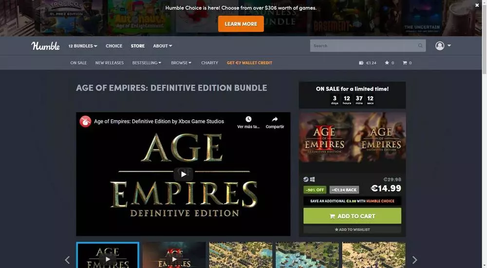 Age of Empires 1 and 2 Definitive Edition Humble Bundle
