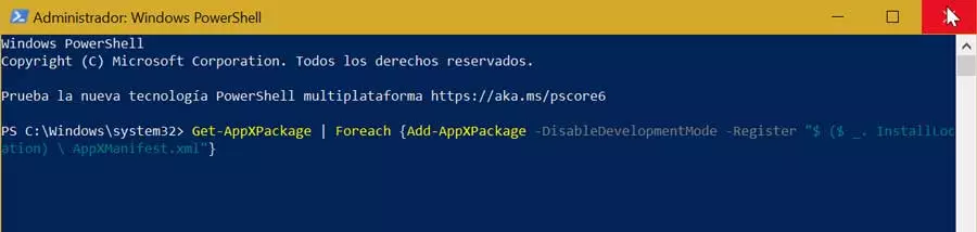 Re-register the Windows Store with PowerShell