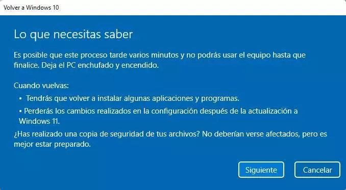 Uninstall Windows 11 and go back to Windows 10 - 7