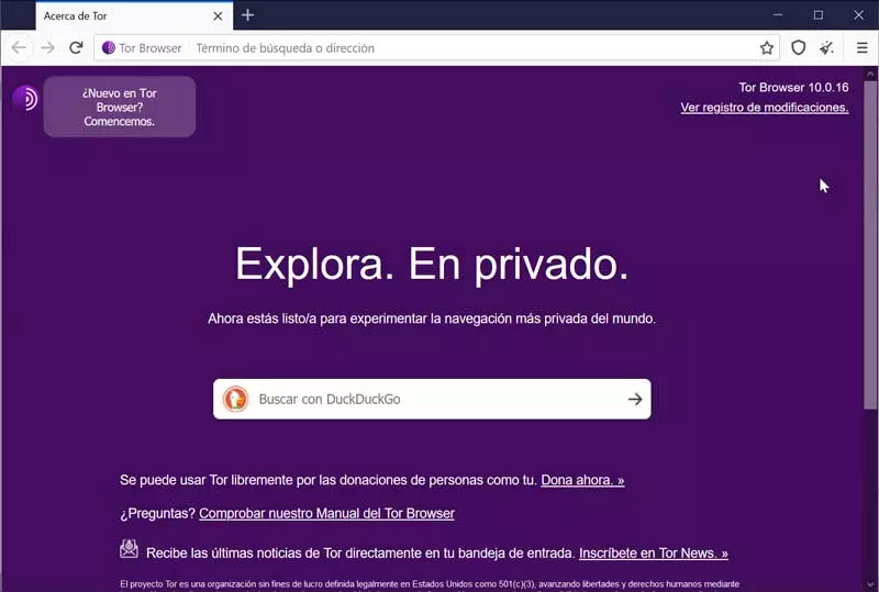 Tor Browser portable browser