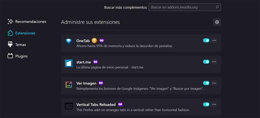 fierefox extensions