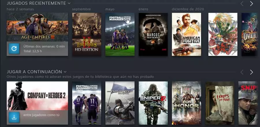 Steam game library