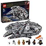 LEGO Star Wars Millennium Falcon Iconic Spaceship Building Set with Finn, Chewbacca, Lando Calrissian, Boolio, C-3PO, R2-D2 & DO, Collection: The Rise of Skywalker, 75257
