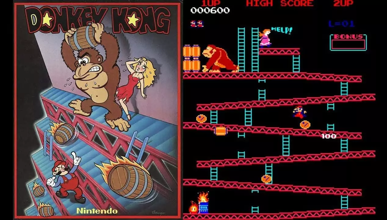 Donkey Kong, the first Mario game