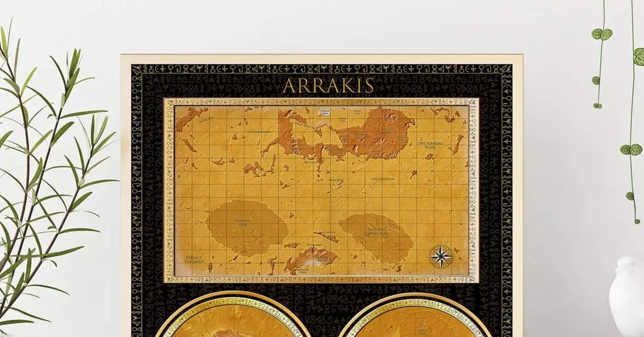 Handcrafted Map of Arrakis