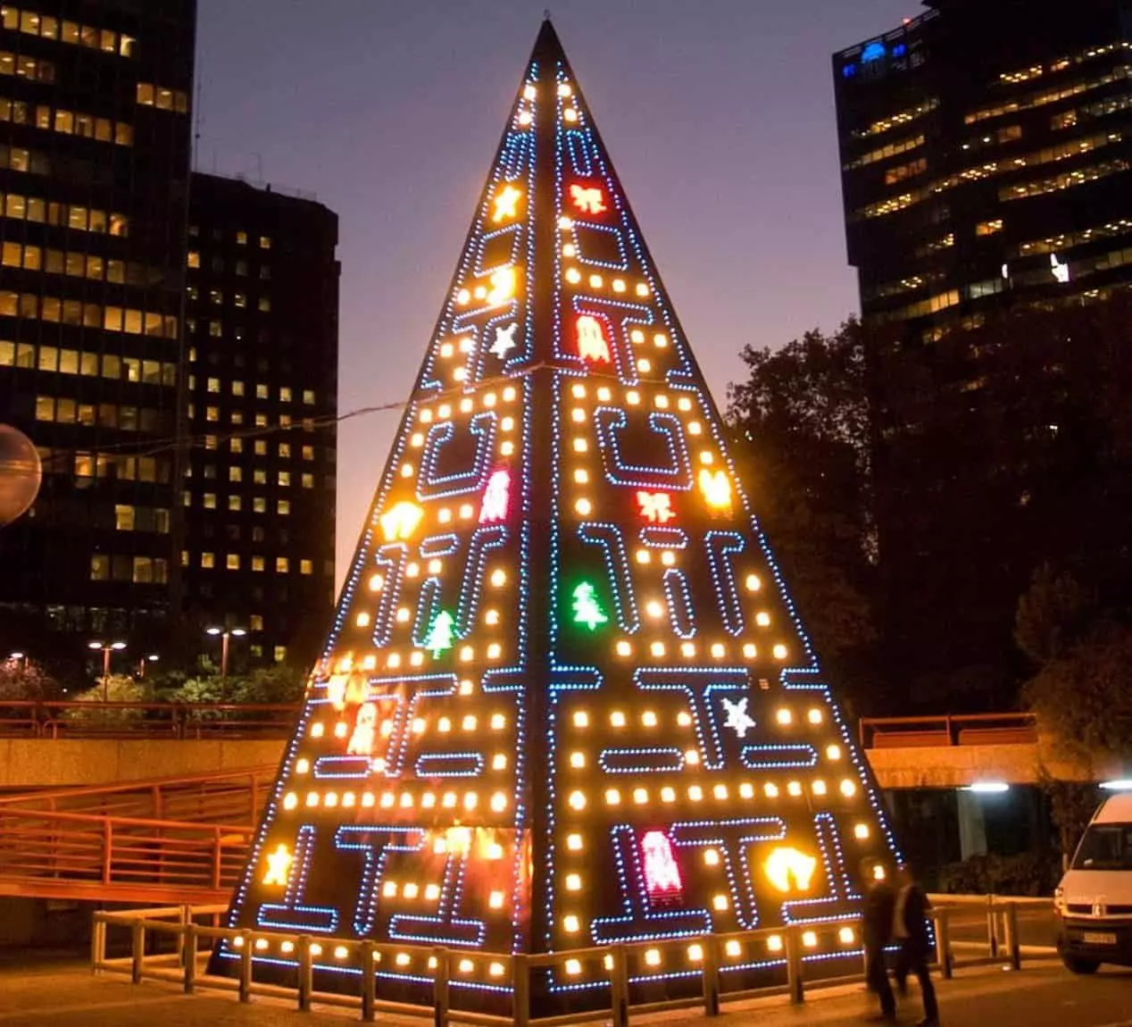 Retro Pacman Christmas Tree
