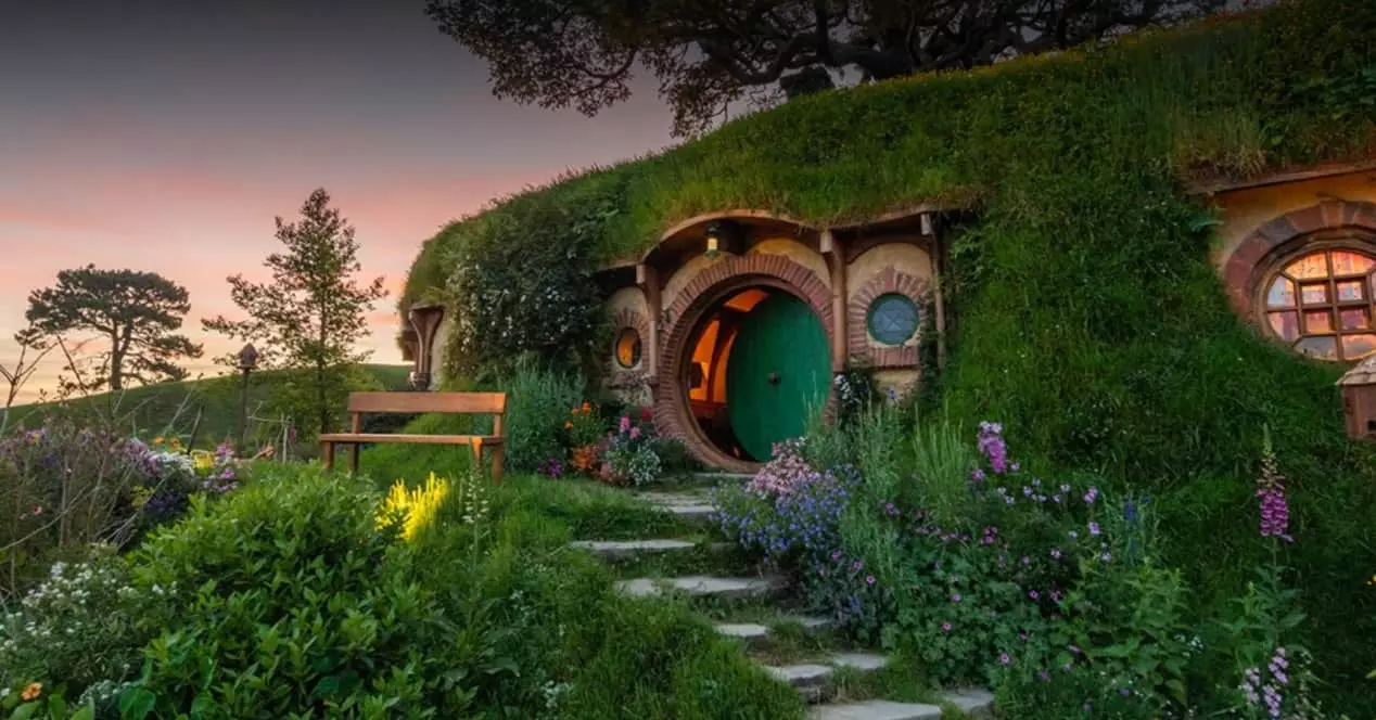 Preserved setting of Hobbiton in the Lord of the Rings