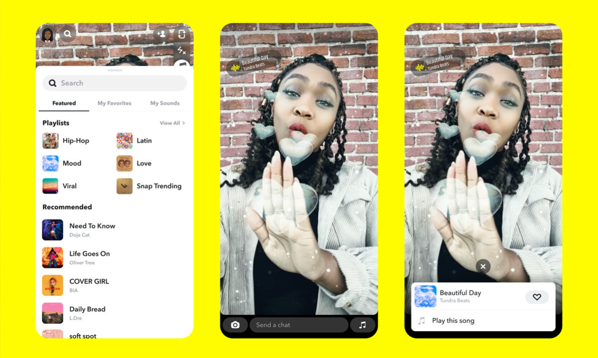 Snapchat Lenses Music Music Lenses