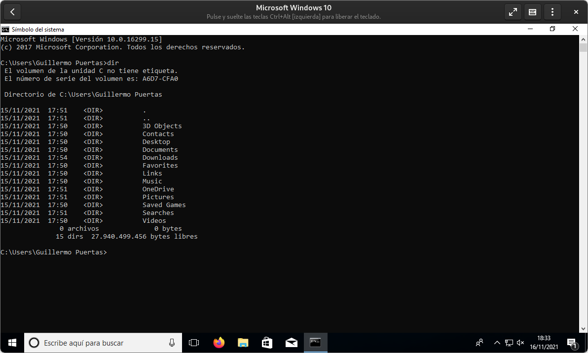 CMD or Command Prompt in Windows 10.