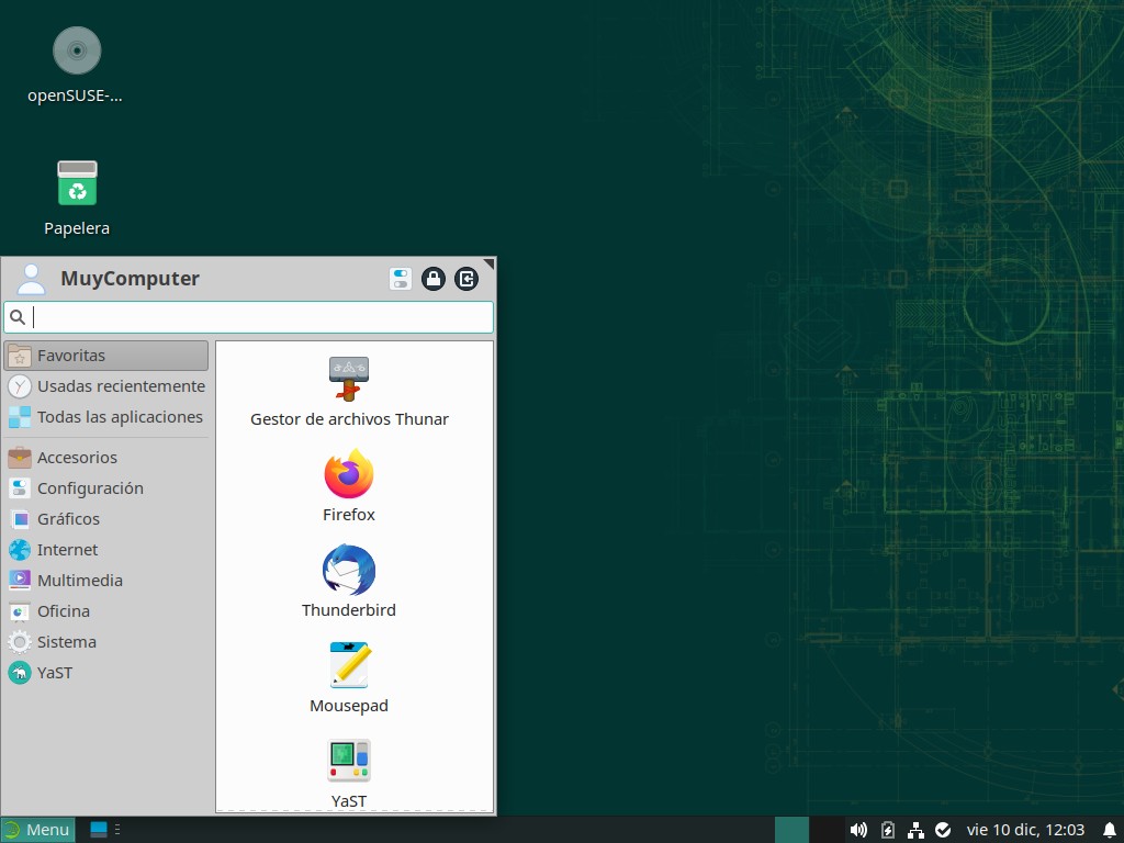 openSUSE Leap with Xfce