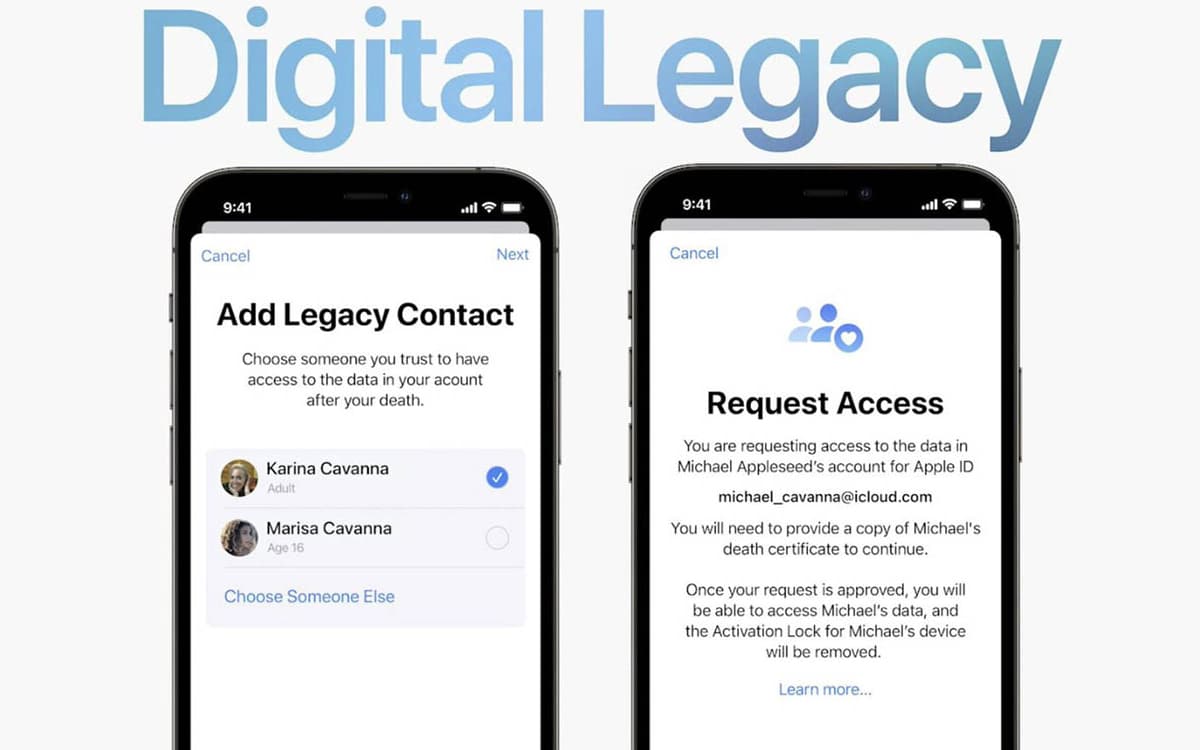 ios 15 digital legacy