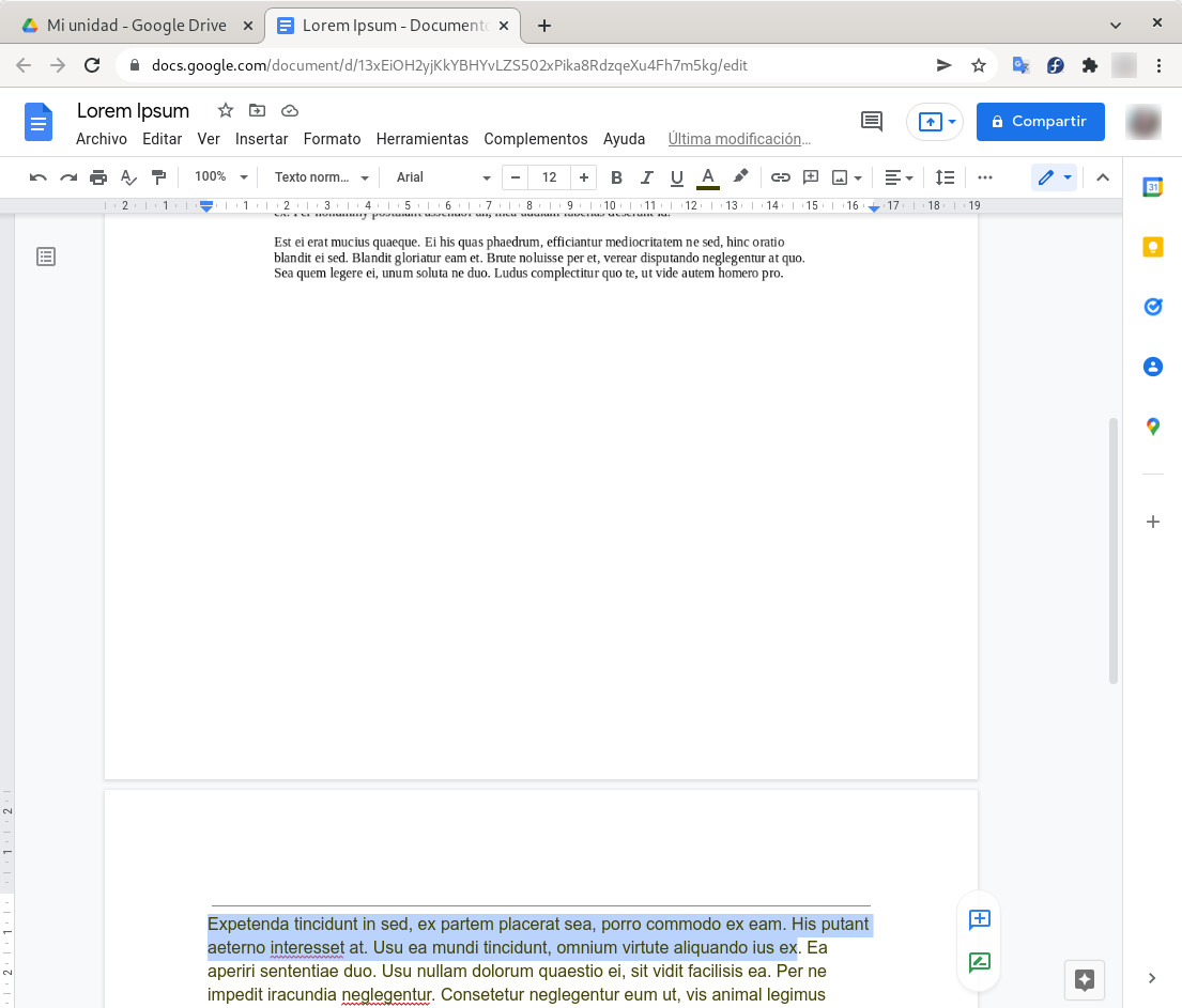 Text resulting from applying Google Docs OCR