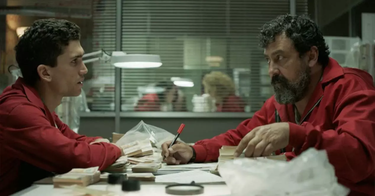 The characters Denver and Moscow from La Casa de Papel