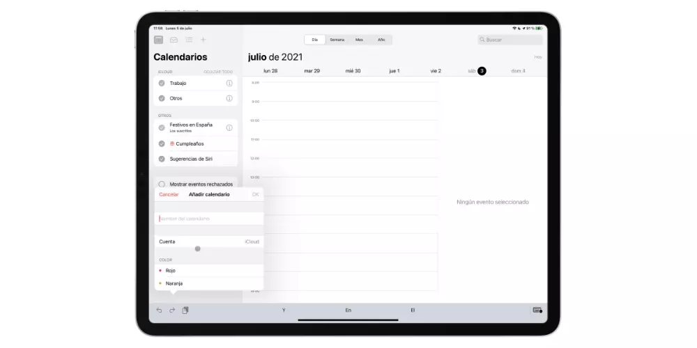 Add iPad calendars