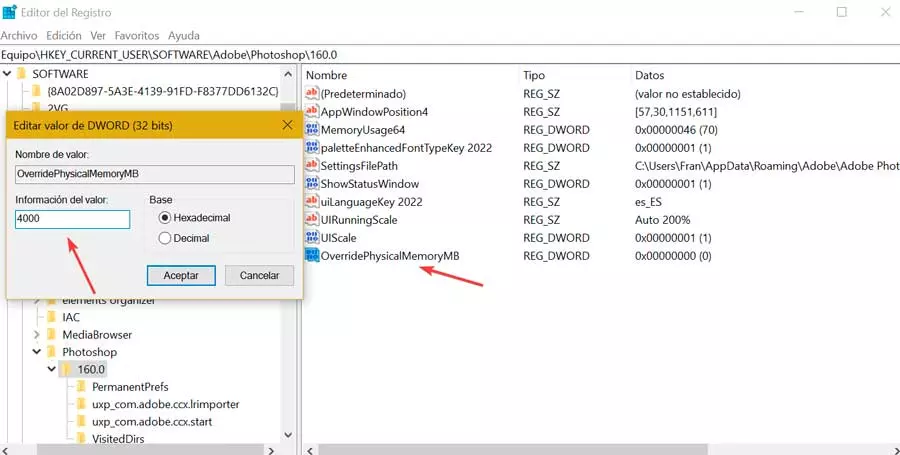 Make changes to the Windows registry