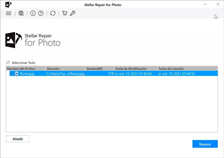 Repair image file