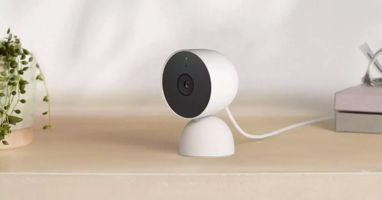 Nest camera with cable