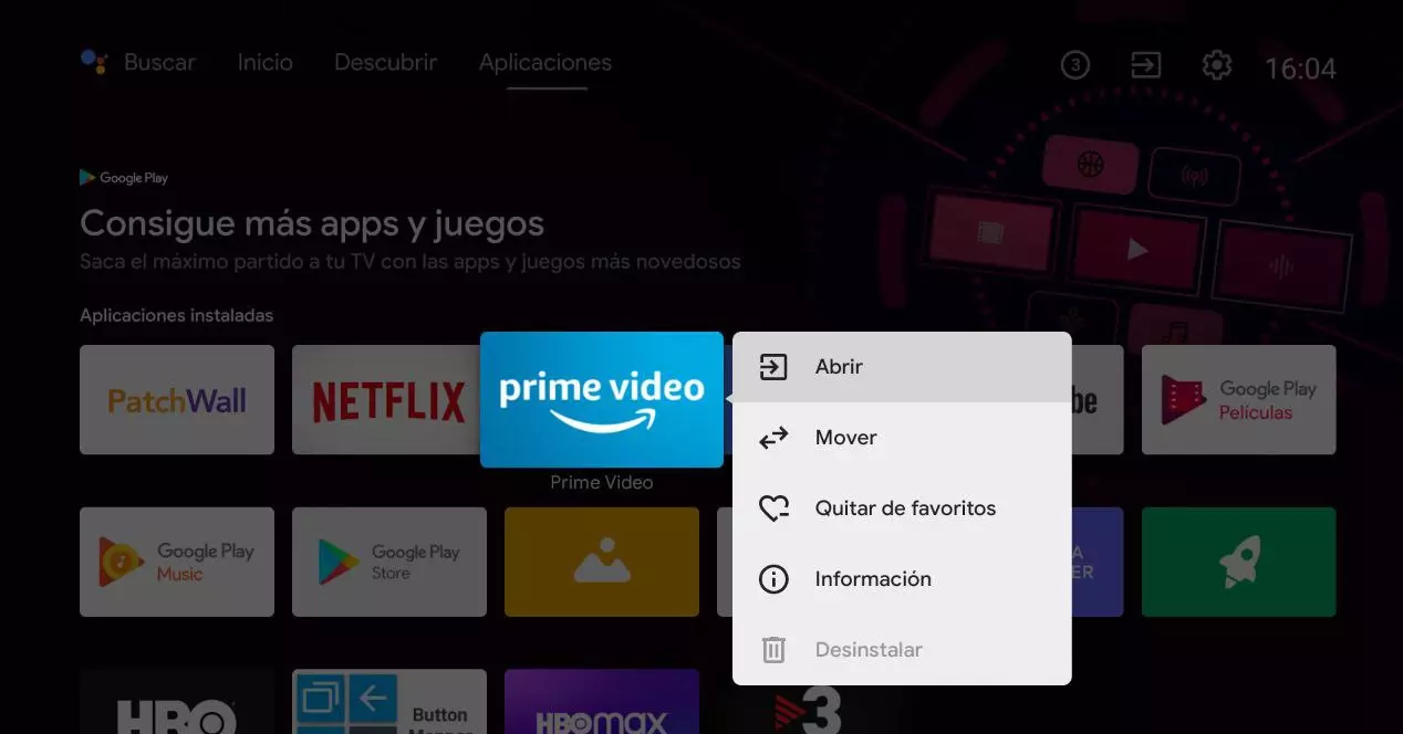 move favorites android tv