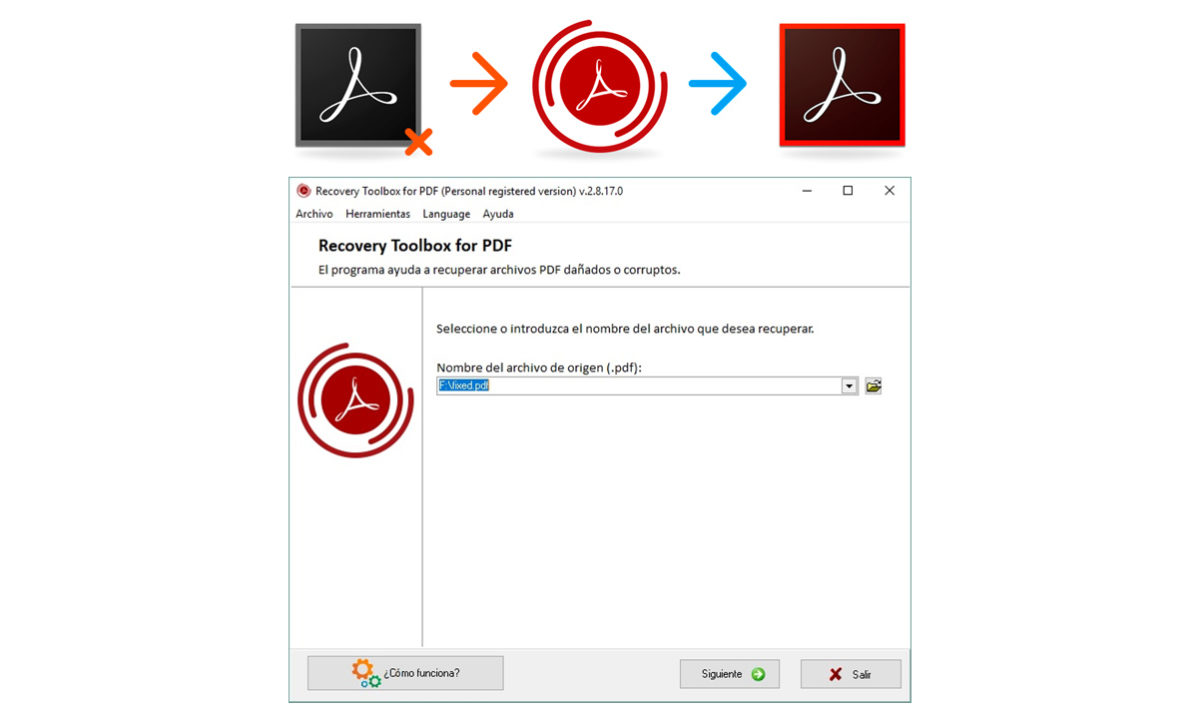Recover PDF Recovery Toolbox