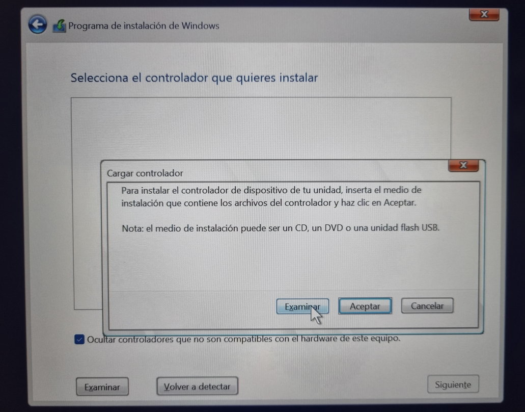 How to fix the error "unrecognized storage" on a Windows 32 installation