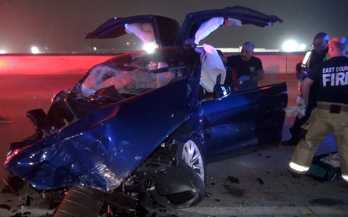 Tesla model X crash scott engle