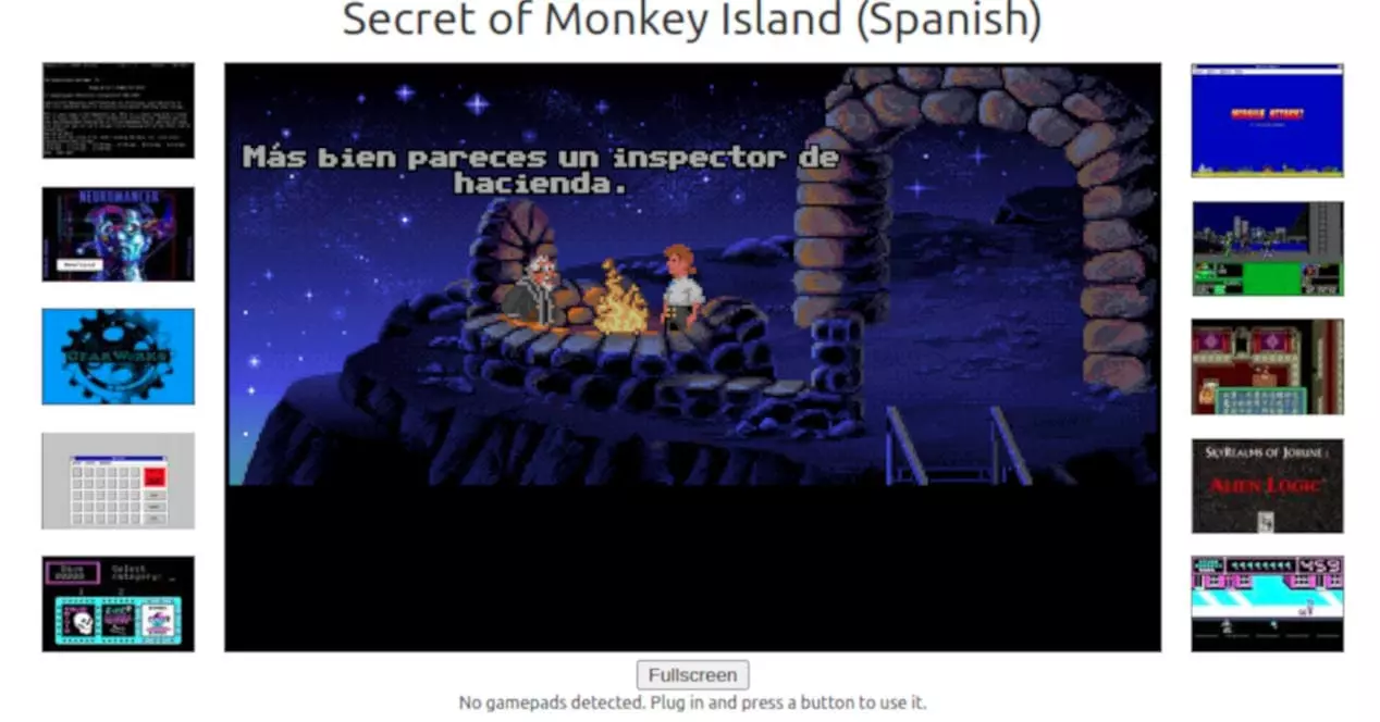 Monkey Island 1 in the browser