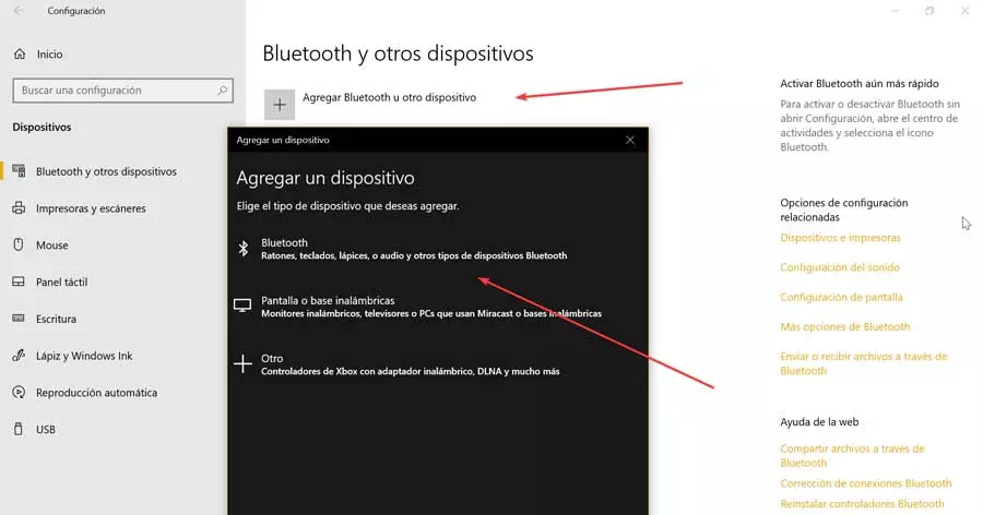 Add Bluetooth device in Windows 10