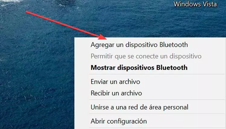 Add bluetooth device from taskbar in Windows 10