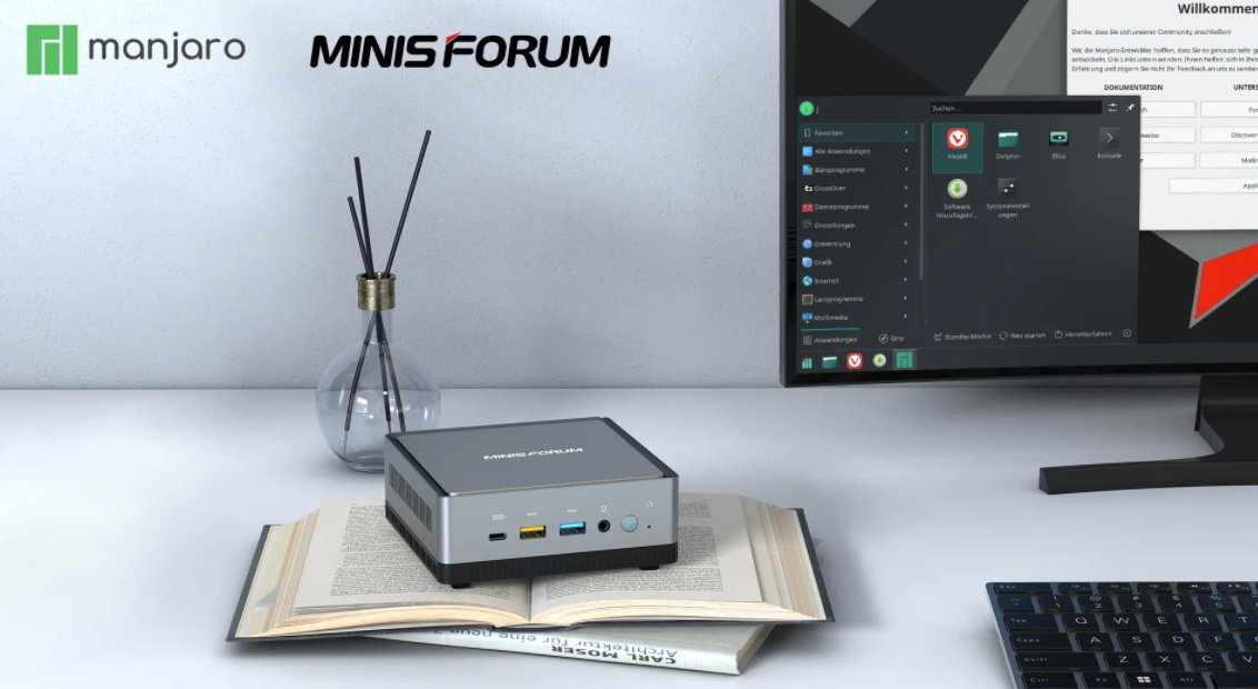 MINISFORUM DeskMini UM700, a mini-PC with Ryzen that now releases Manjaro Linux 32