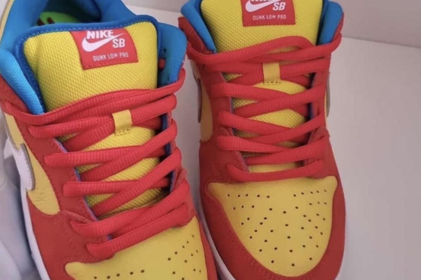Nike Bart Simpons sneakers in front