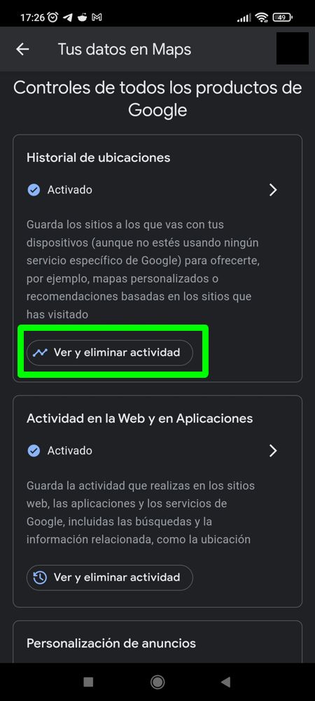 Disable location history on Google Maps for Android