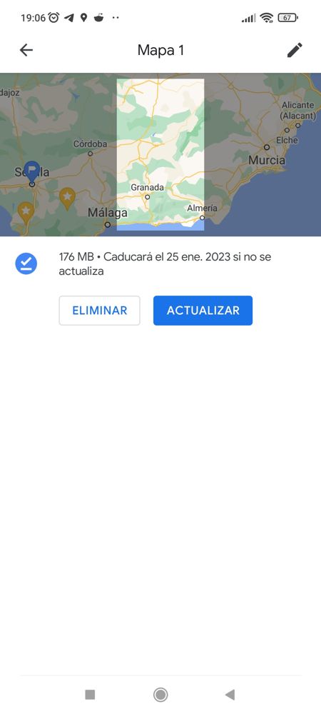Delete a downloaded map in Google Maps for Android